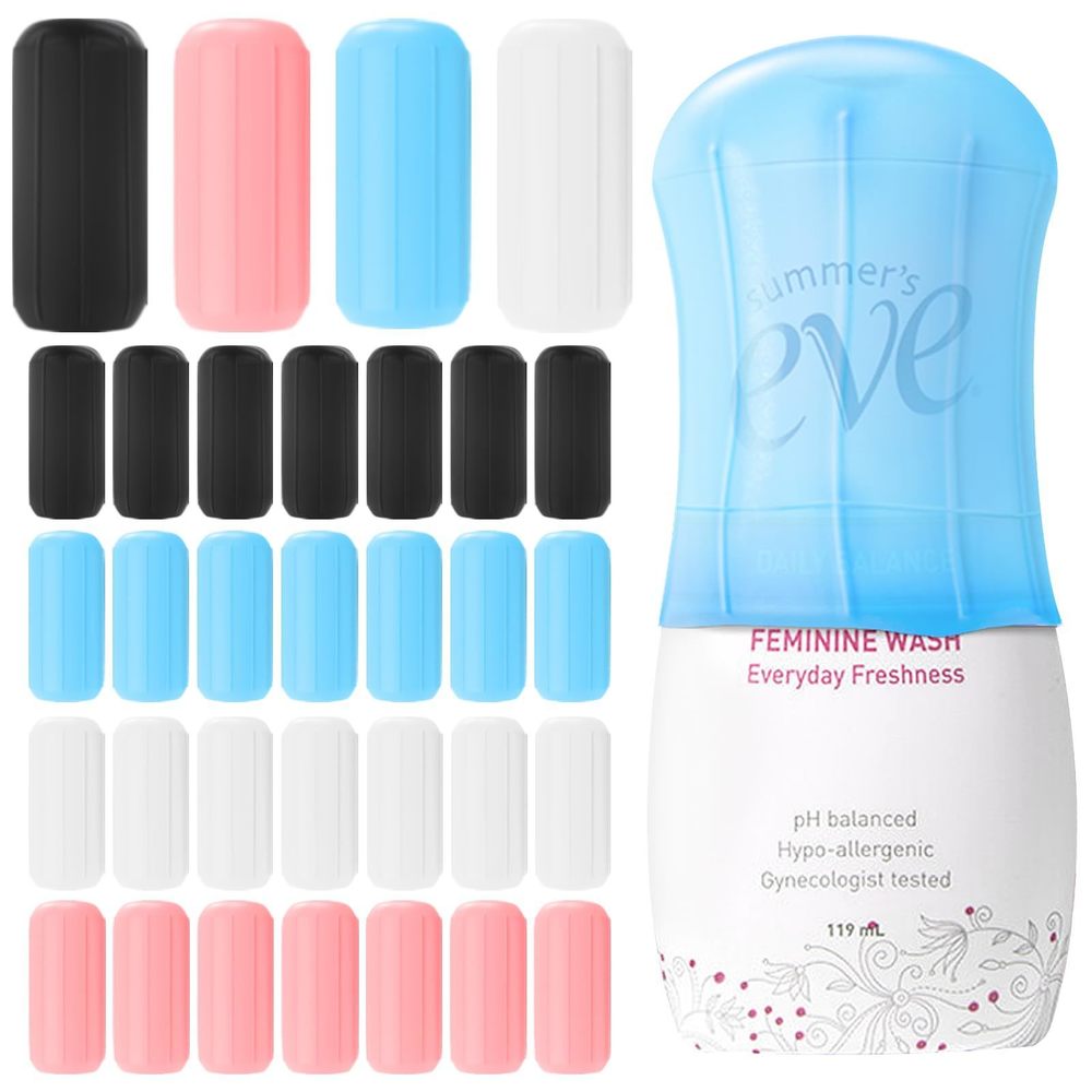 32 Pack Elastic Sleeves For Leak Proofing Travel,silicone Leak Proof Sleeves🤚